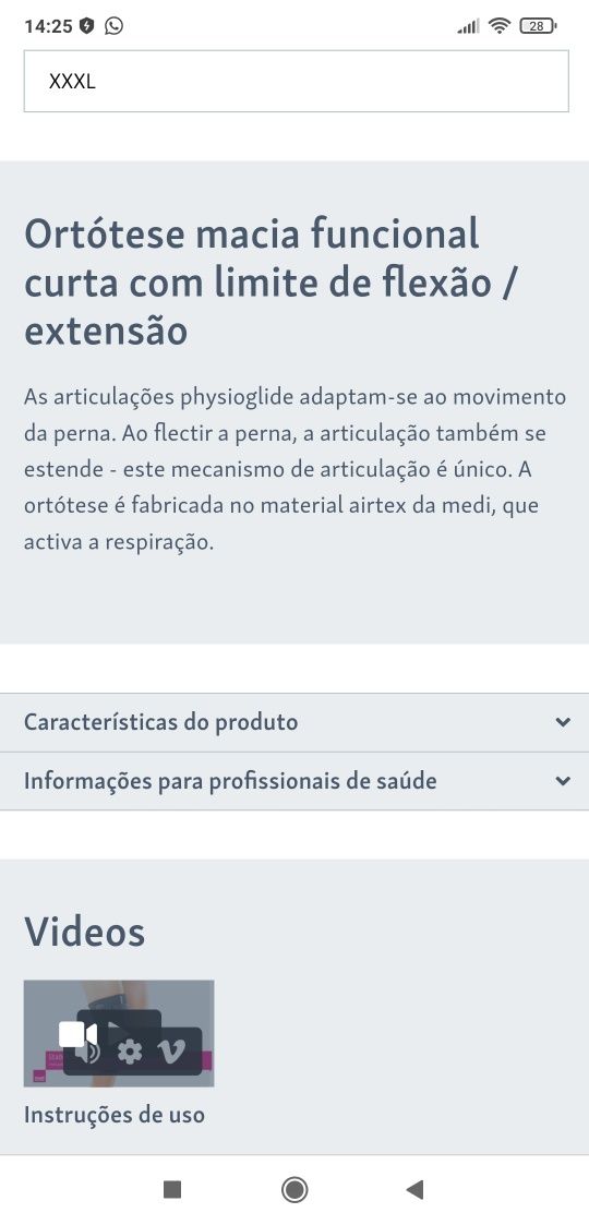 Joalheira Stabimed® ortótese com limitação / flexão de extensão
O