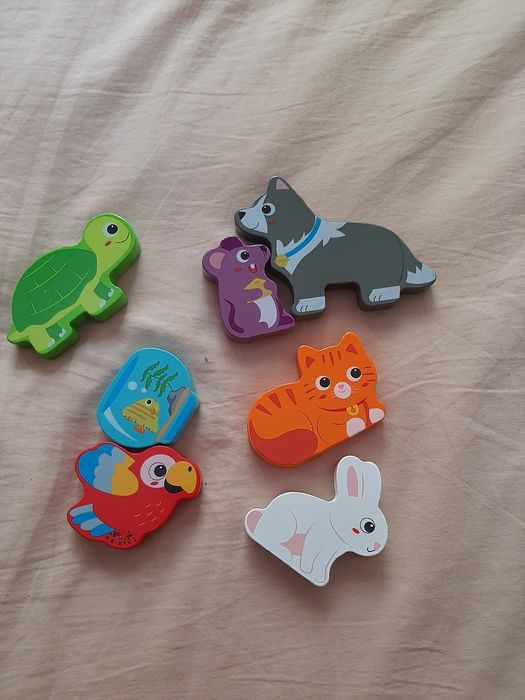 Układanka drewniana zwierzęta