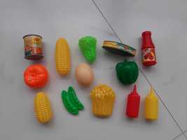 Детские пластиковые консервы, овощи, кетчуп, картошка фри