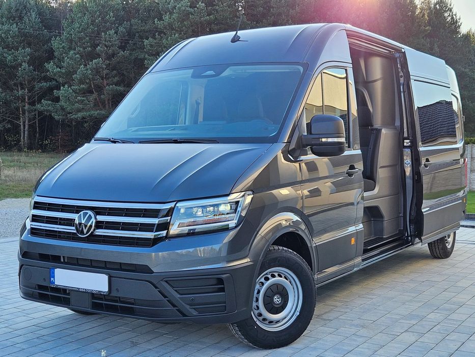 Volkswagen CRAFTER L4H3 NOWY Brygadowy DSG FV23%  L4H3 Brygadowy DSG Ledy 2x boczne drzwi SalonPL Nowy od ręki
