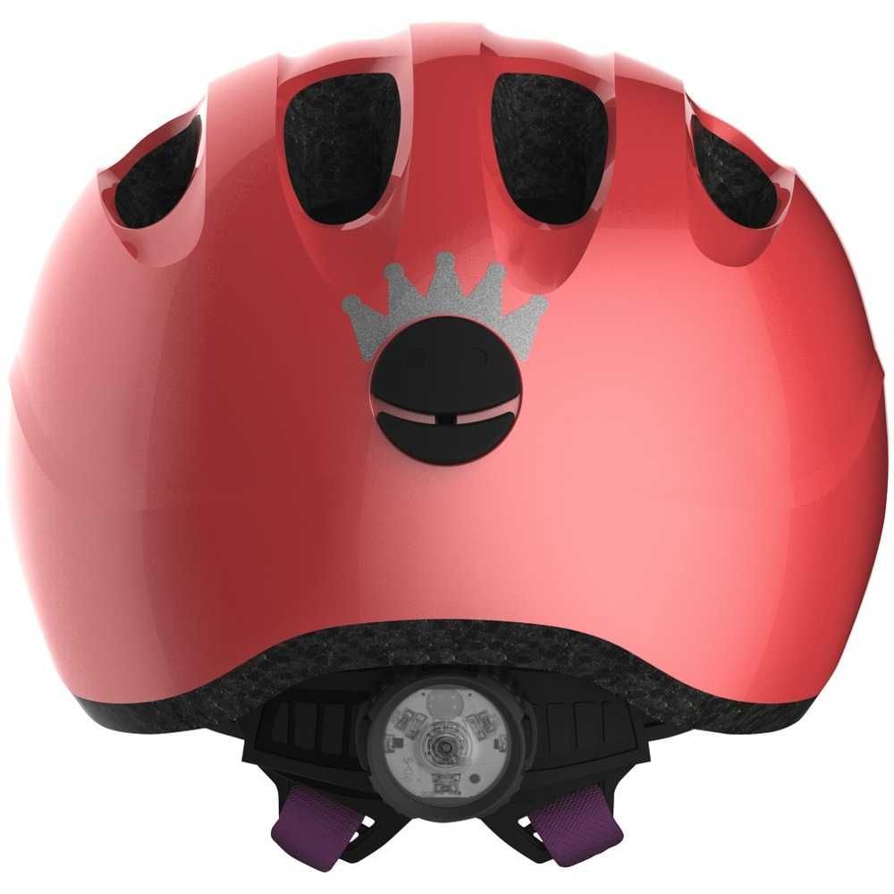 ABUS Smiley 2.1 kask M 50 55 rowerowy sparkling peach dziecięcy LED