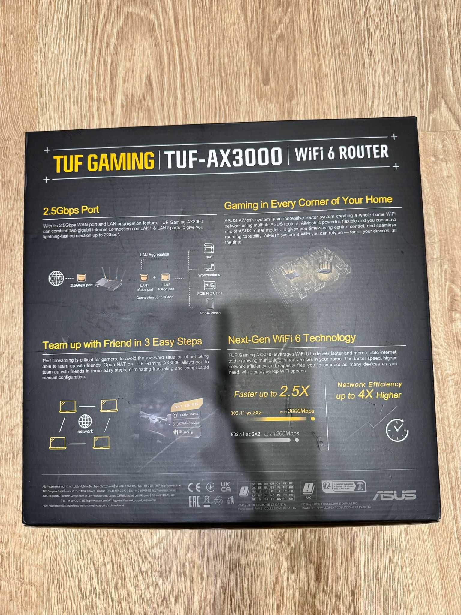 Wi-Fi роутер Asus TUF-AX3000