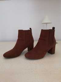 Botins Forever 21 castanhos - 38 - c/ portes