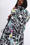 Kurtka parka damska waterproof print kolekcja Premium