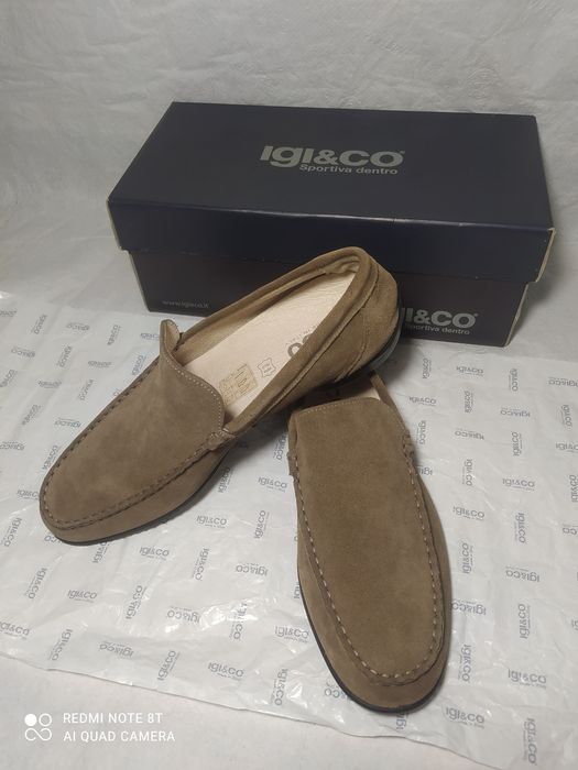 Мокасини чоловічі замшеві, made in Italy, 45р,устілка - 30см