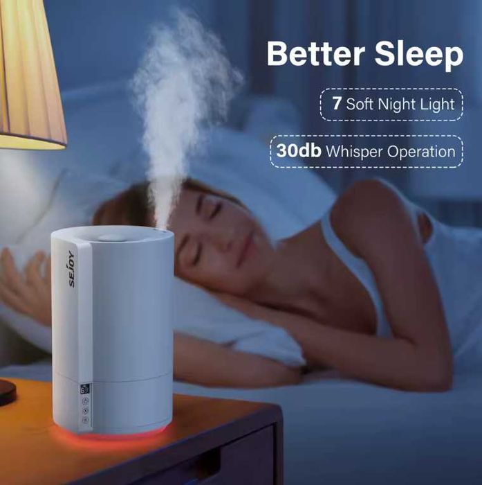 Nawilżacz powietrza SEJOY XD-3500A 28W 4l lampka LED 300mlH