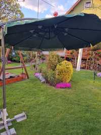 Nowy Duży parasol ogrodowy na wysięgniku składany 3,4m