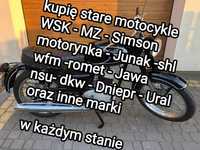 SKUP starych motocykli PRL ZSRR NRD motocykli aut Junak WSK MZ Simson