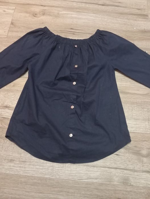 Elegancka granatowa bluzka M/L