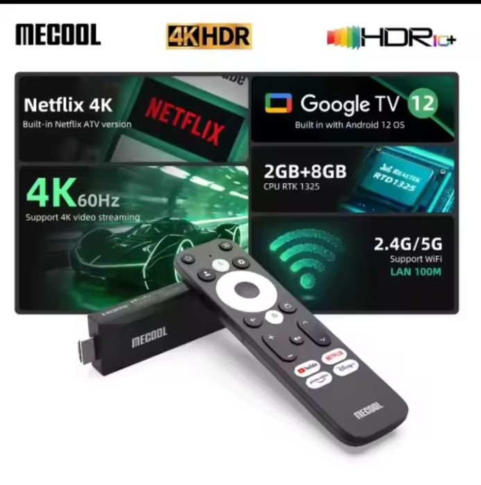 Mecool Mego1 4K Tv stick  сертифіковані Xiaomi Mi TV box 3gen Є кількі
