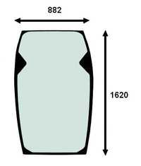 szyba przednia JCB 532-70AG po 2018 r.  400/N1643