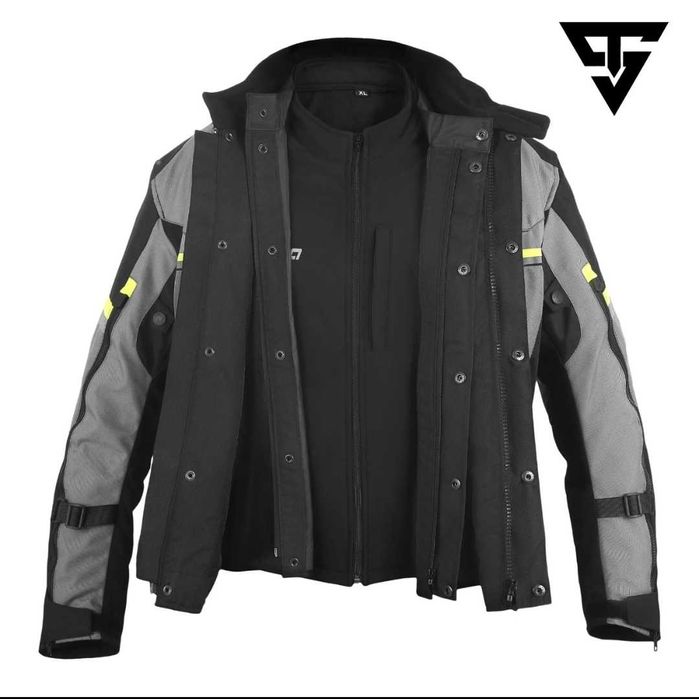 Casaco touring 3 camadas 2 em 1 mota scooter novo