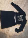 Sukienka tunika bluza dresowa Reserved motyl granatowa 122 128