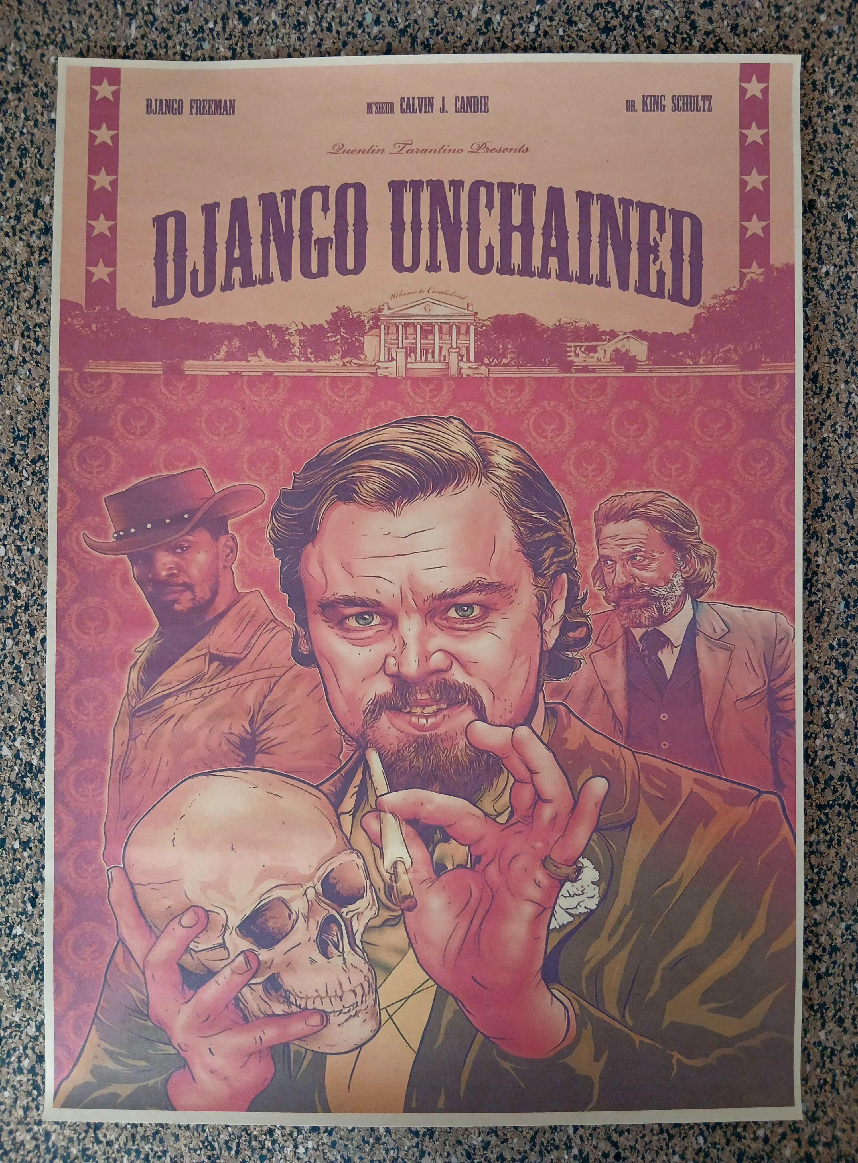 Poster - Django Unchained (papel kraft 30x42 cm)