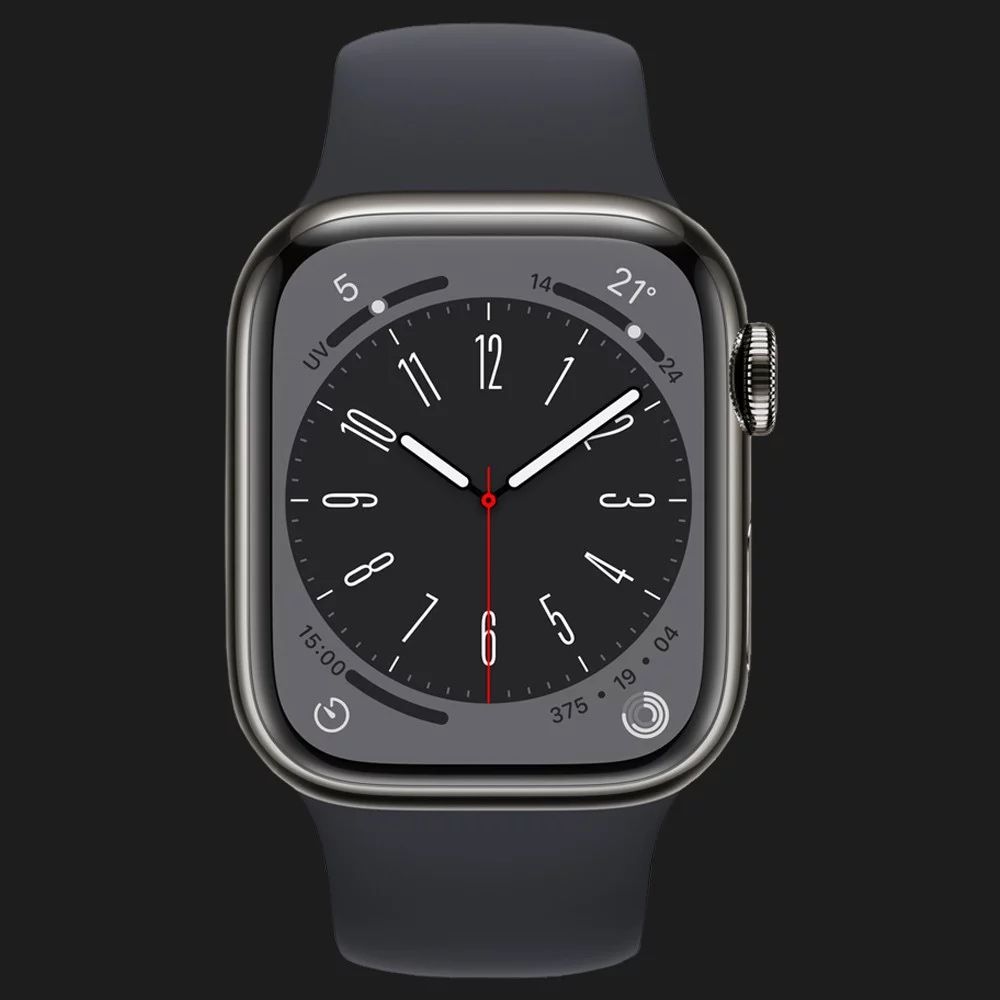 Нові Apple Watch 8+Lte 41 Сталь Stainless Steel.Гарантія Магази+обмін