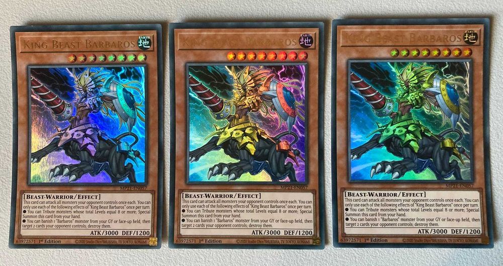 [YGO] 3 King Beast Barbaros