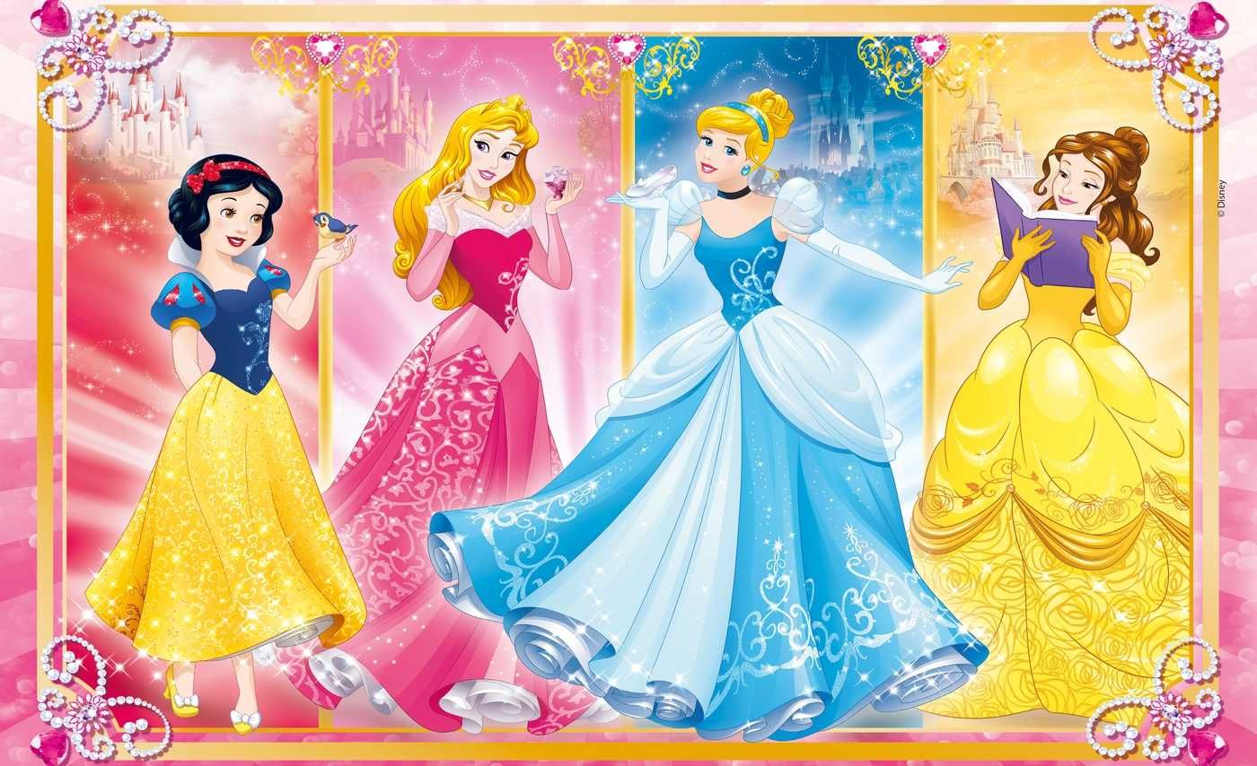 Clementoni 07133 puzzle 2x60 KSIĘŻNICZKI DISNEY