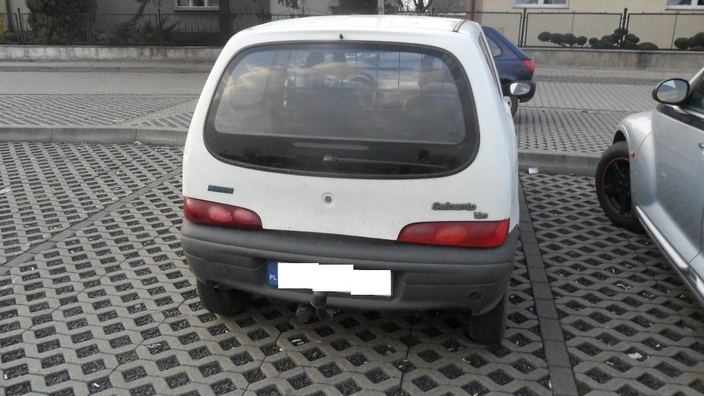 Fiat Seicento,1,1 benzyna,biały,Van,hak,przeznaczenie na części