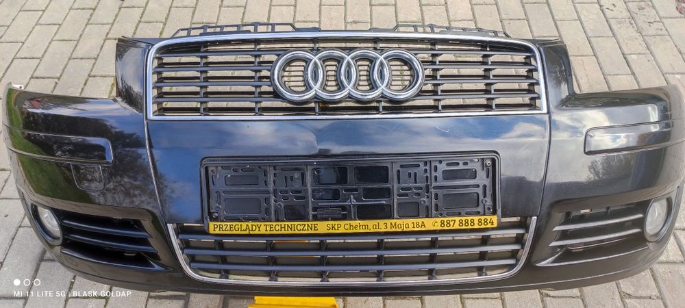 Zderzak Przód LZ9W Maly Grill Audi A3 8P 2004 CZĘŚCI BLASK GOŁDAP