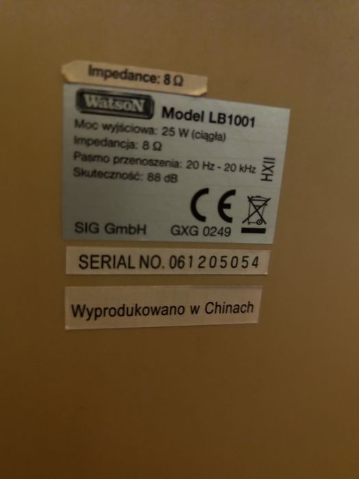 Kolumny Watson LB1001 - Białe