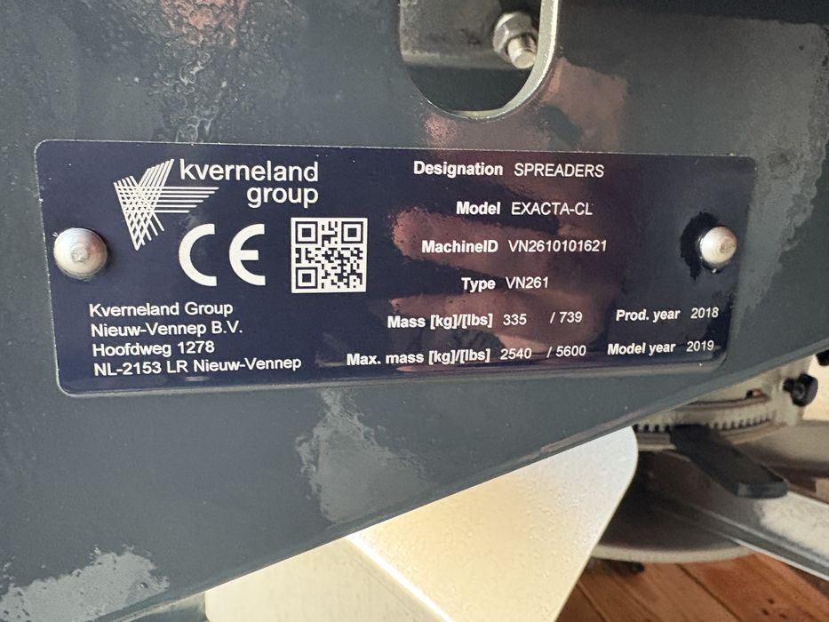 Rozsiewacz nawozu kverneland CL 2000 l.