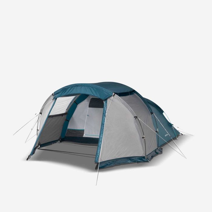 Tenda 4 pessoas, 4 cadeiras e colchão com bomba