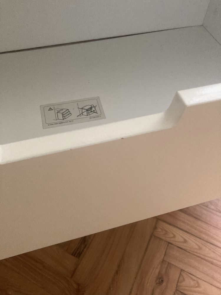 Komoda NORDLI 3 szuflady + drążek ikea