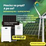 Fotowoltaika 15kWp+magazyn energii 32,2kWh+TURBINA WIATROWA 6kW+MONTAŻ