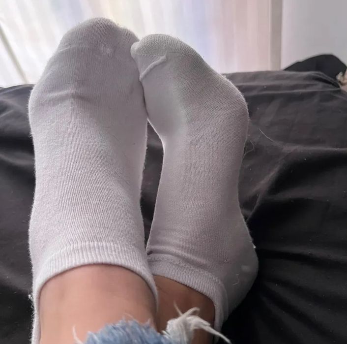 Damskie białe skarpetki