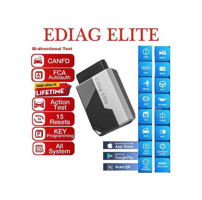 Автосканер KINGBOLEN Ediag Elite с бесплатным пожизненным обновлением