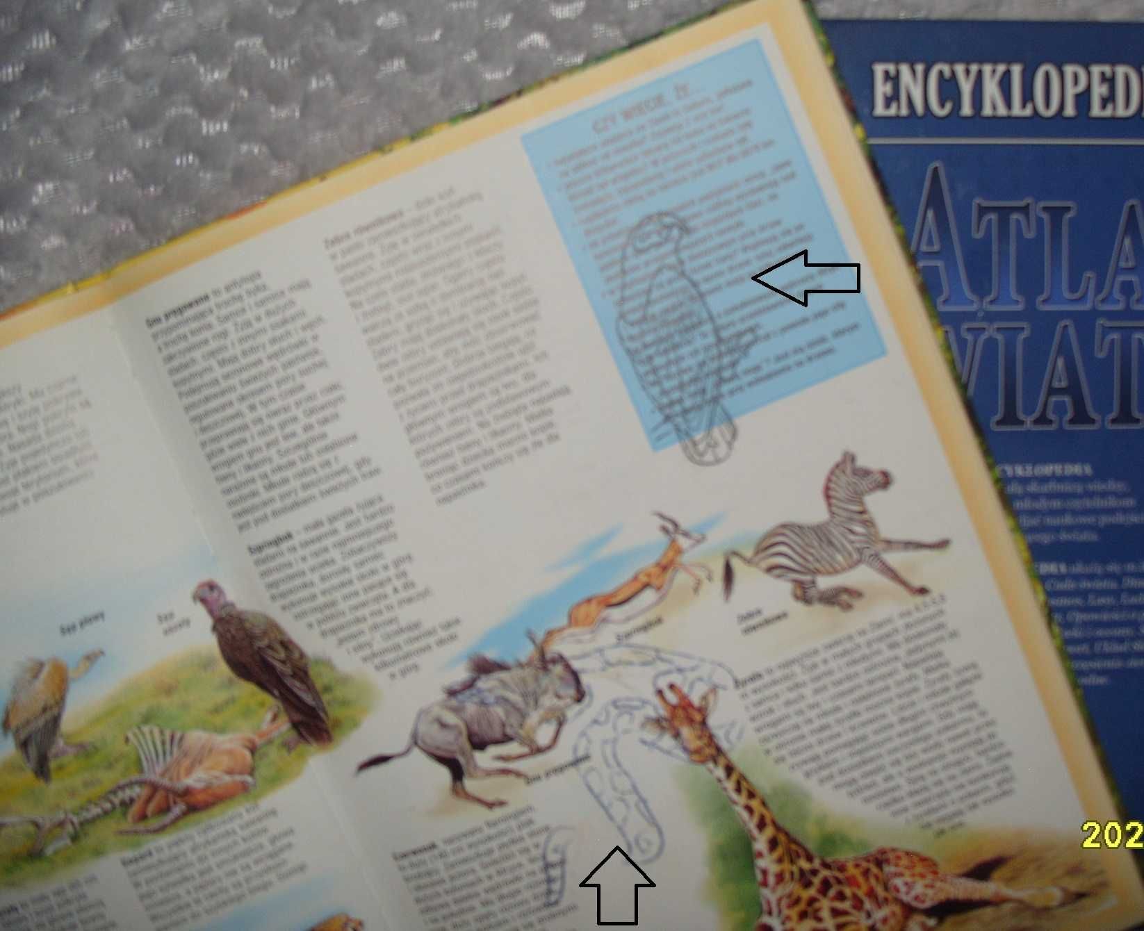 _,,Encyklopedia Atlas Świata" oraz  ,,Wielki Atlas Zwierząt"_