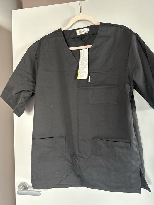 Fartuch, bluza medyczna męska z krótkim rękawem KRZYSZTOF. Eldan roz.S