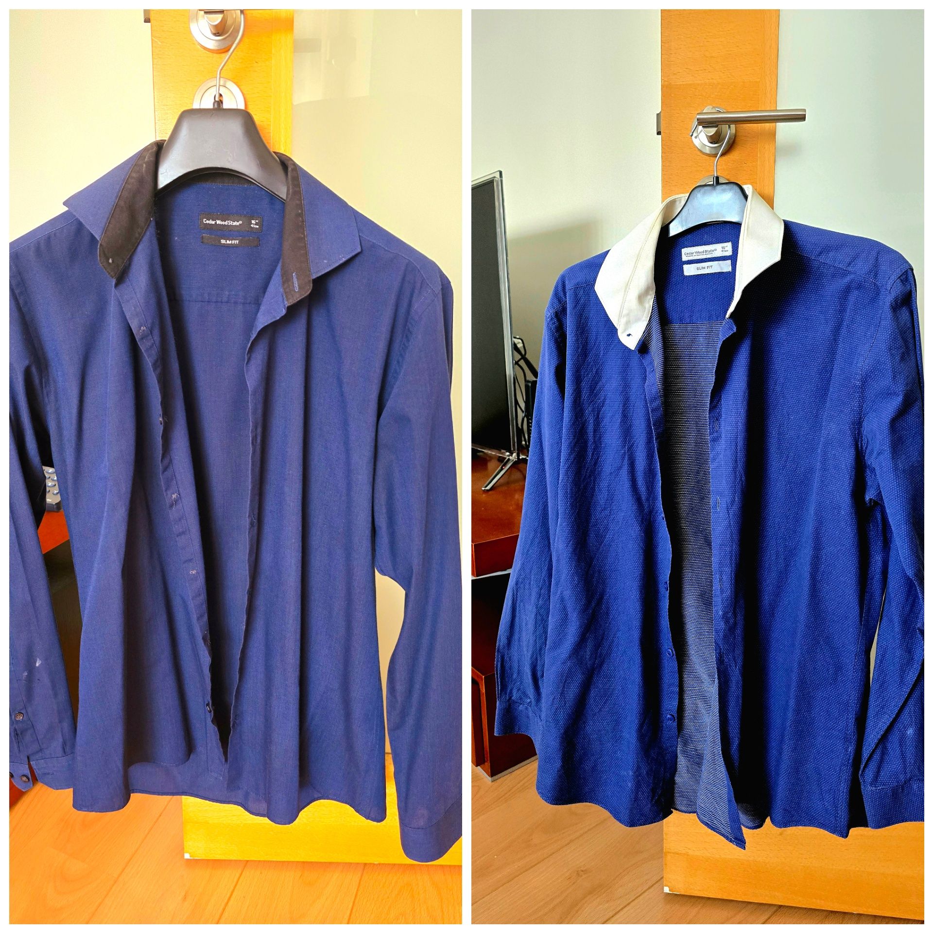 16 Camisas Slim Fit várias cores, c/ pouco uso. Preço especial pack