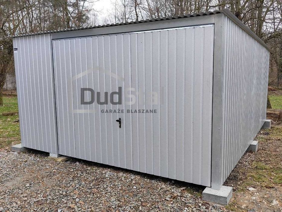 Garaż blaszany 4x5 ocynk profil zamknięty
