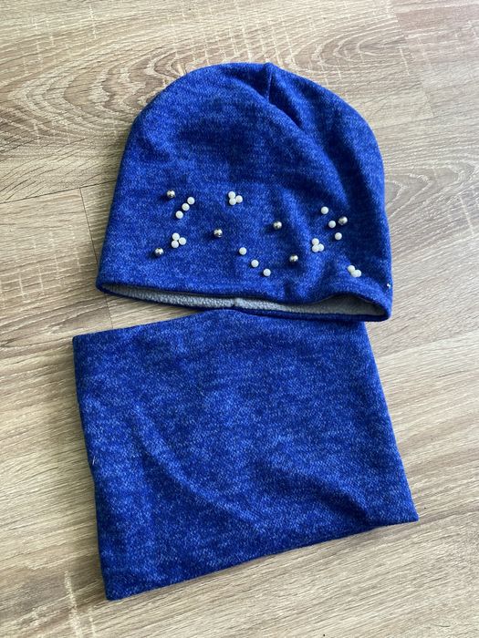 Новий набір шапочка та шарф на осінь для людівчинки