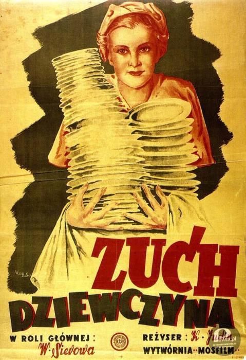 plakat PRL Zuch Dziewczyna