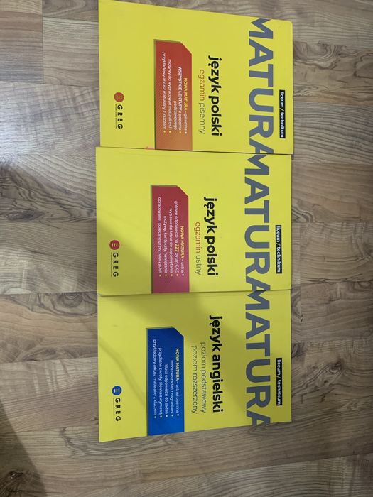 Zestaw maturalny polski/ angielski/matematyka