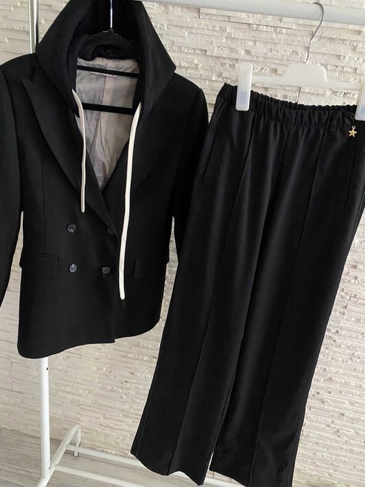 BLM By love me garnitur marynarka z kapturem +  szerokie spodnie