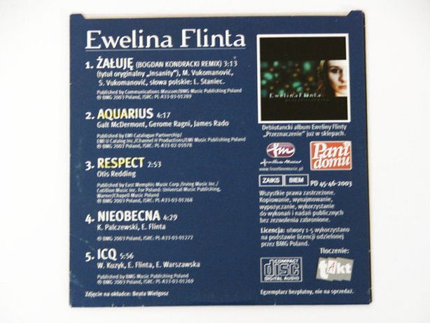 Ewelina Flinta - Żałuję płyta CD
