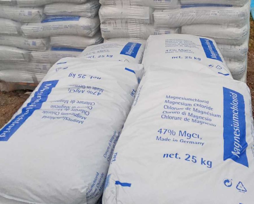 Chlorek magnezu płatki worek 25kg bezpieczny dla zwierząt