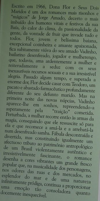 Dona Flor e Seus Dois Maridos de Jorge Amado