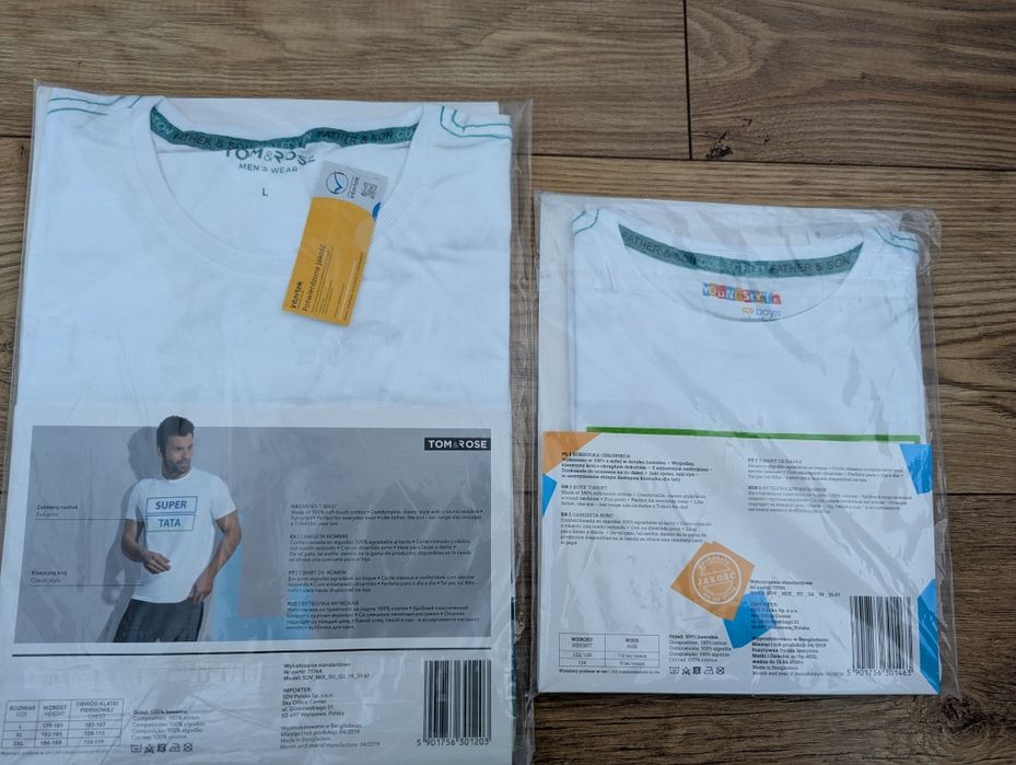 Komplet dla Taty i syna L 122/128