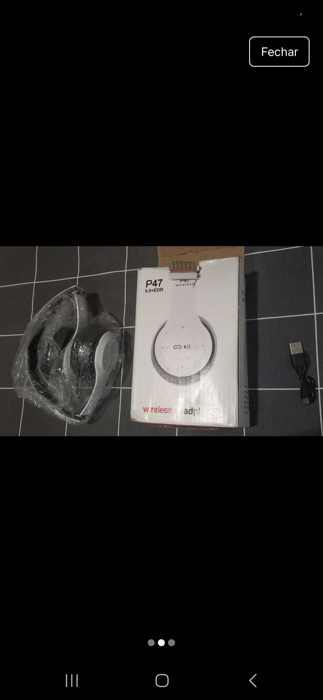 2 fones sem fio wireless novos