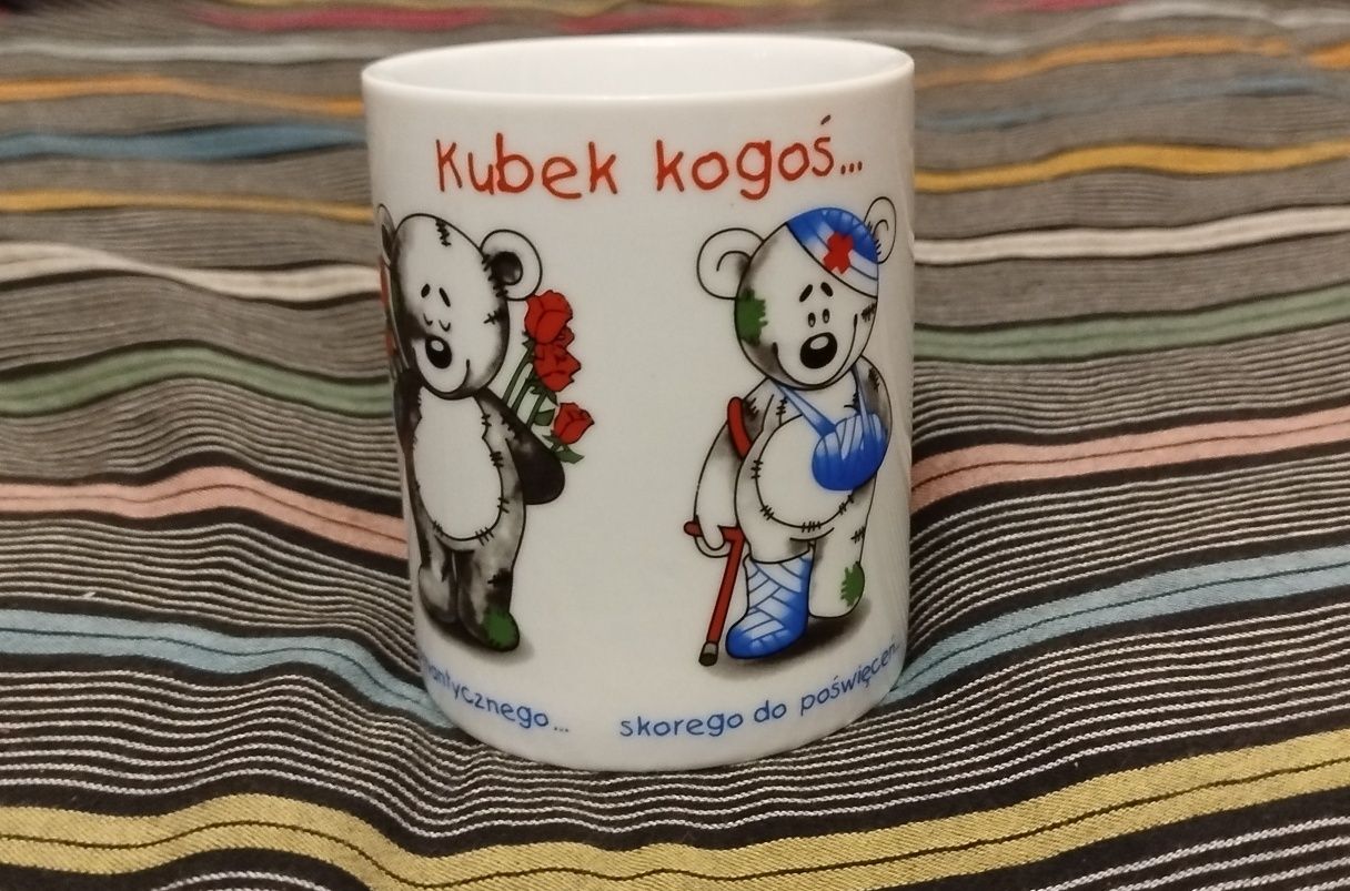 Kubek porcelanowy Kukardka.