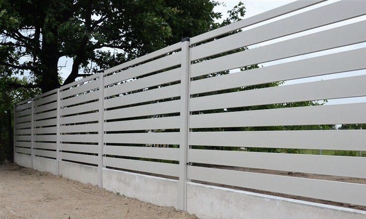 Przęsło PALISADA SZEROKA GRANDE poziome ogrodzenie NOWOCZESNY wzór