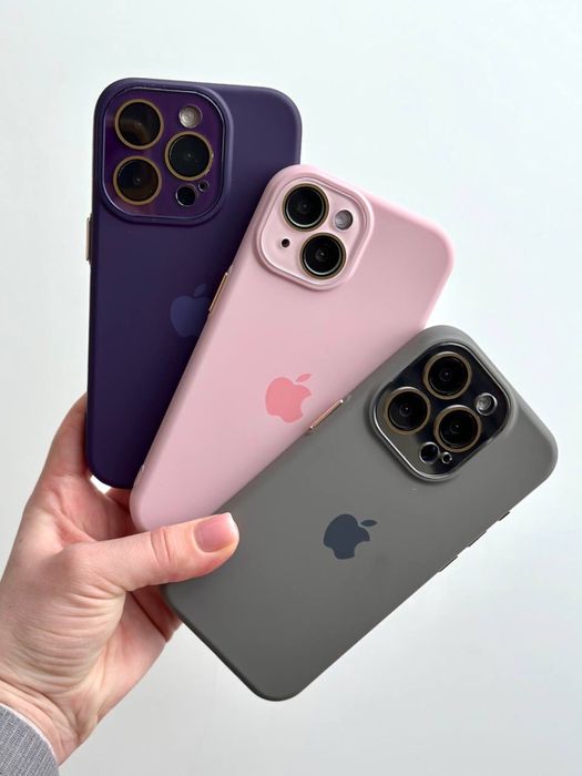 Чохол з мікрофіброю silicone case iphone 16 pro max | та інші