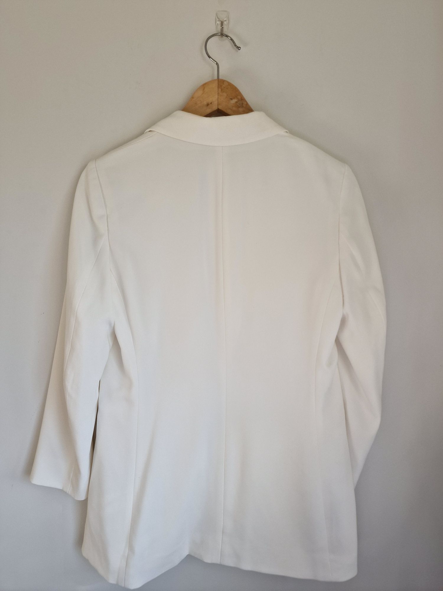 Marynarka biała H&M gładka elegancka