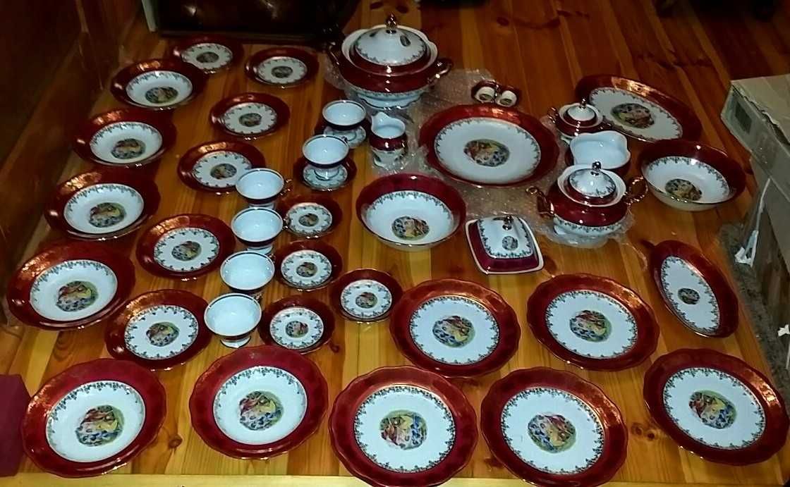 Сервиз чайно-столовый ГДР,сервиз столовый богемия,Чехословакия.