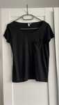 H&M divided czarna koszulka tshirt krotki rekaw XS/34