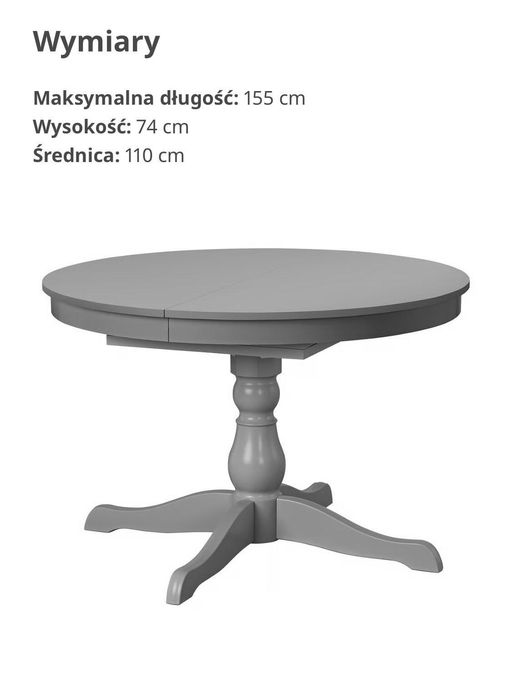 Komplet stół + 6 krzeseł